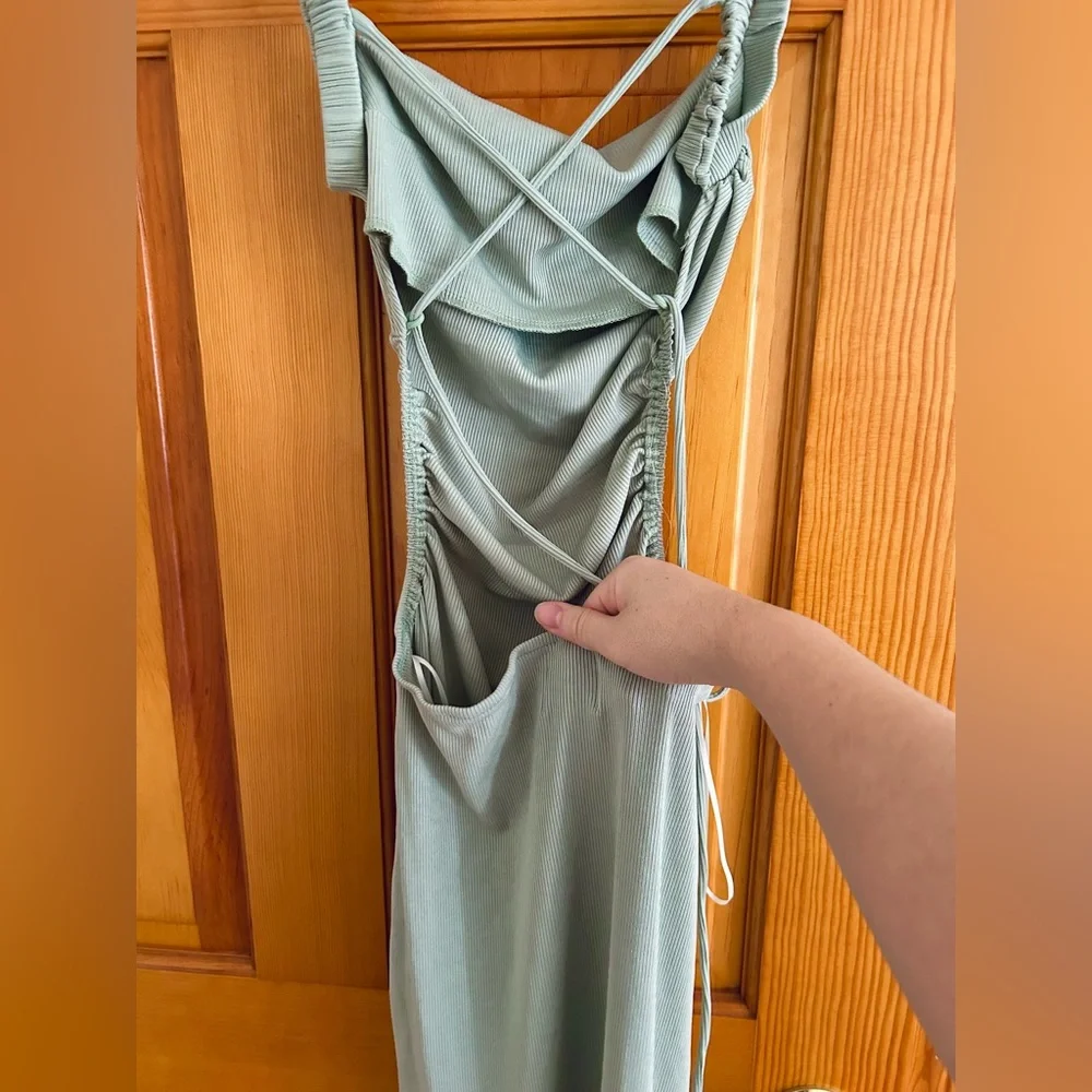 Princess Polly Lainey Midi Dress in Sage - Picture 6 of 7